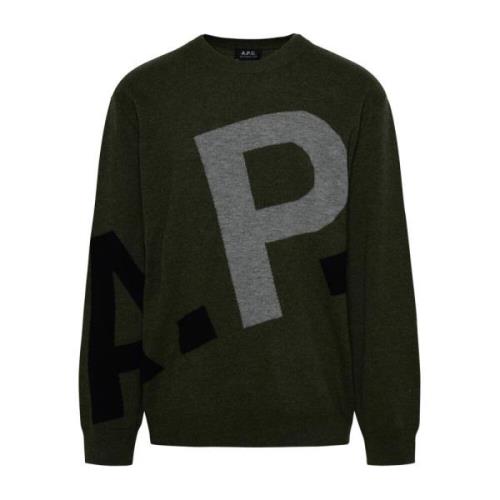 Knitwear A.p.c. , Green , Heren