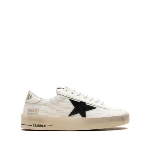 Witte Zwarte Stardan Sneakers Golden Goose , White , Heren