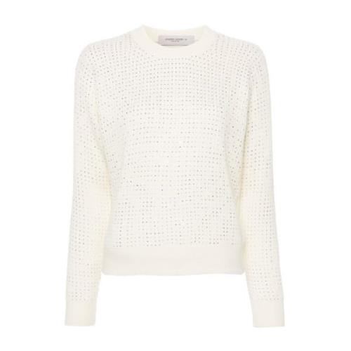 Witte Crewneck Sweatshirt Golden Goose , White , Dames