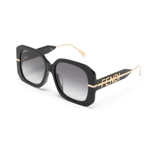 Fe40065F 01B Sunglasses Fendi , Black , Dames