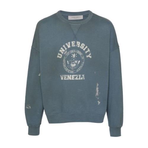 Blauwe Crewneck Sweater Golden Goose , Blue , Dames