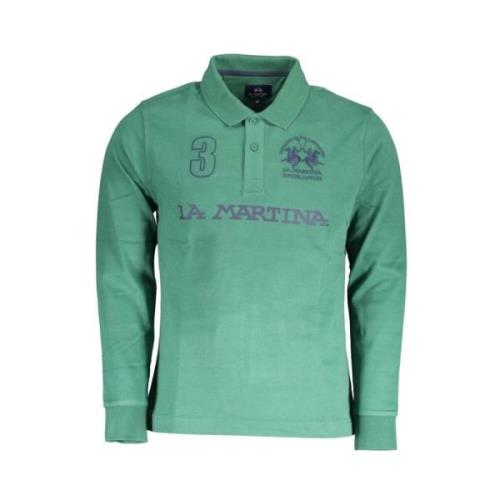 Elegante groene polo La Martina , Green , Heren