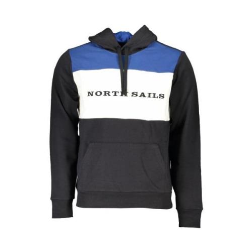 Stijlvolle hoodie van gerecyclede vezels North Sails , Black , Heren