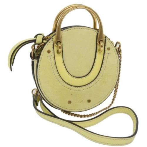 Pre-owned Suede handbags Chloé Pre-owned , Yellow , Dames