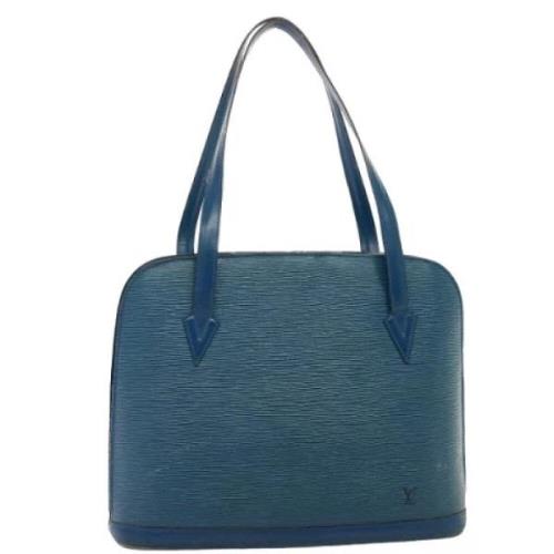 Pre-owned Leather louis-vuitton-bags Louis Vuitton Vintage , Blue , Da...