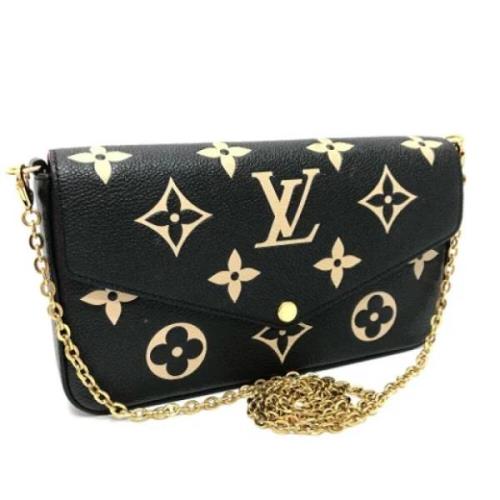 Pre-owned Canvas wallets Louis Vuitton Vintage , Black , Dames