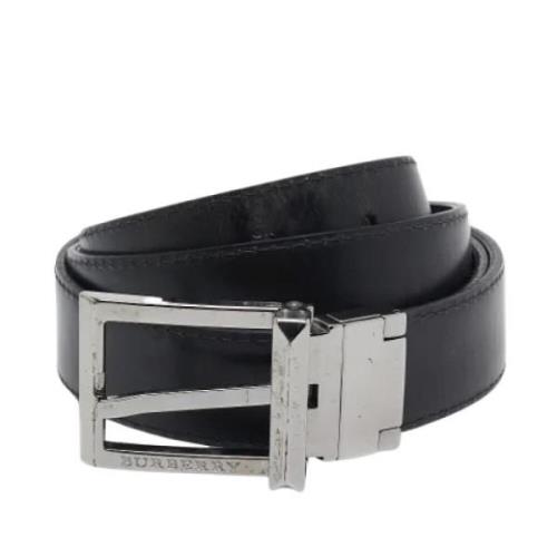 Pre-owned Coated canvas belts Burberry Vintage , Black , Heren