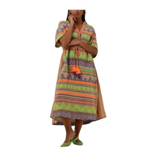 Kleurrijke Maxi Jurk voor Zomer Devotion , Multicolor , Dames