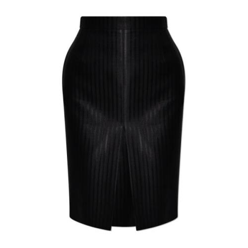 Gestreepte rok Saint Laurent , Black , Dames