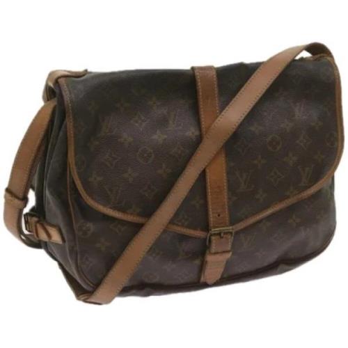 Pre-owned Canvas louis-vuitton-bags Louis Vuitton Vintage , Brown , Da...