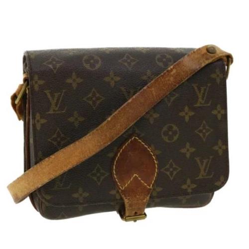 Pre-owned Canvas louis-vuitton-bags Louis Vuitton Vintage , Brown , Da...