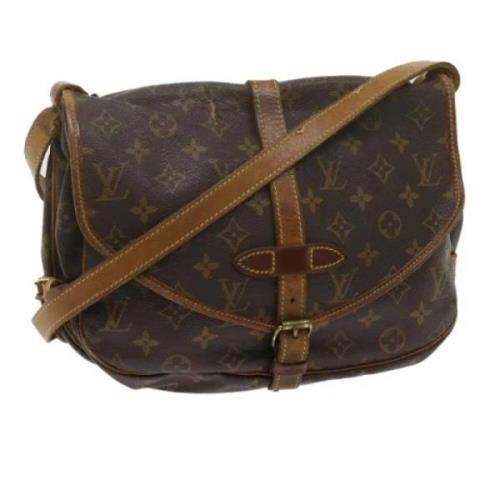 Pre-owned Canvas louis-vuitton-bags Louis Vuitton Vintage , Brown , Da...