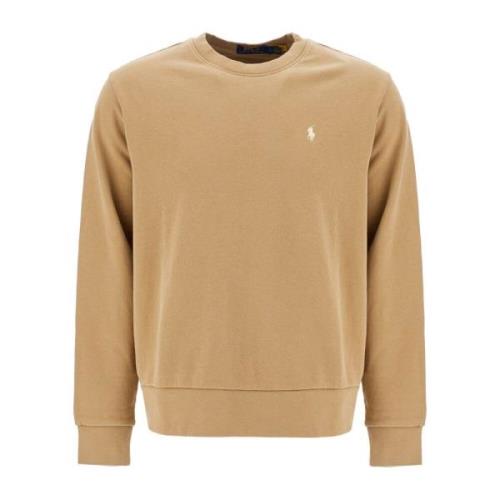 Iconische Logo Crewneck Sweatshirt Polo Ralph Lauren , Beige , Heren