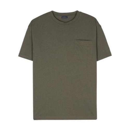 Casual Katoenen Tee Paul & Shark , Green , Heren