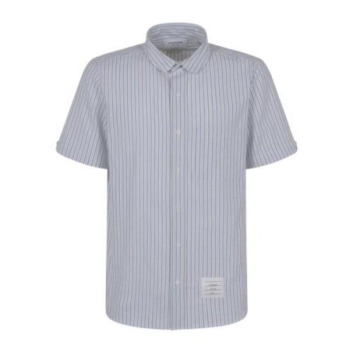 Short Sleeve Shirts Thom Browne , Blue , Heren