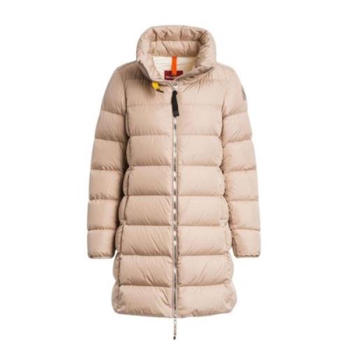 Stijlvolle Functionele Jas voor Vrouwen Parajumpers , Beige , Dames