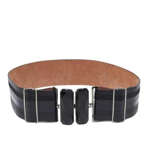 Pre-owned Leather belts Fendi Vintage , Black , Dames