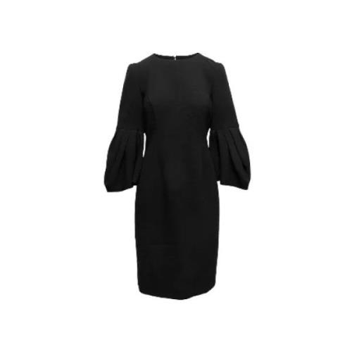 Pre-owned Wool dresses Carolina Herrera Pre-owned , Black , Dames