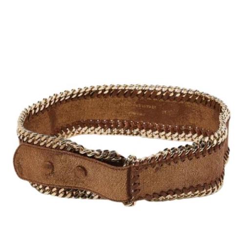 Pre-owned Leather belts Stella McCartney Pre-owned , Brown , Dames