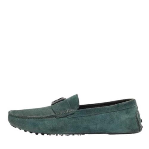 Pre-owned Suede flats Fendi Vintage , Green , Heren