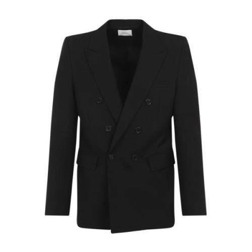 Zwarte Jas voor Mannen Aw24 Saint Laurent , Black , Heren