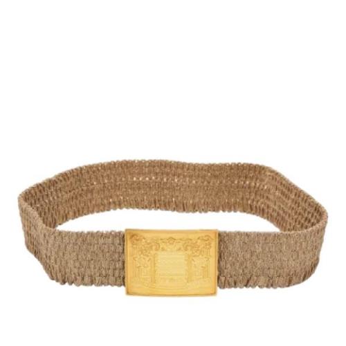 Pre-owned Canvas belts Fendi Vintage , Yellow , Dames