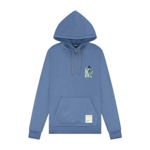 Blauwe Bloem Hoodie Sweat Kultivate , Blue , Heren