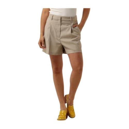 Beige Sharo Shorts Damesbroek Second Dames , Beige , Dames