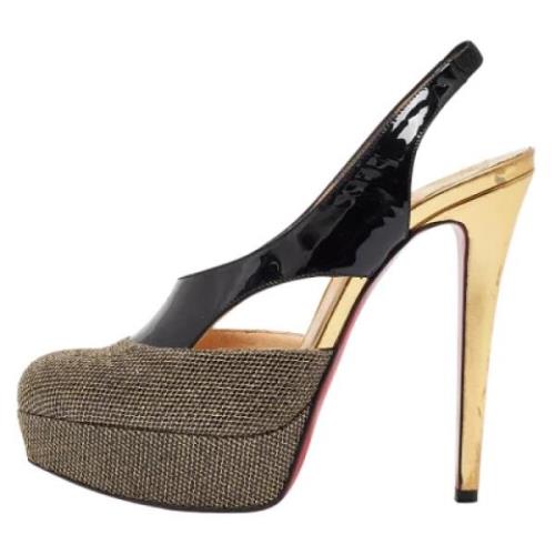 Pre-owned Mesh heels Christian Louboutin Pre-owned , Black , Dames