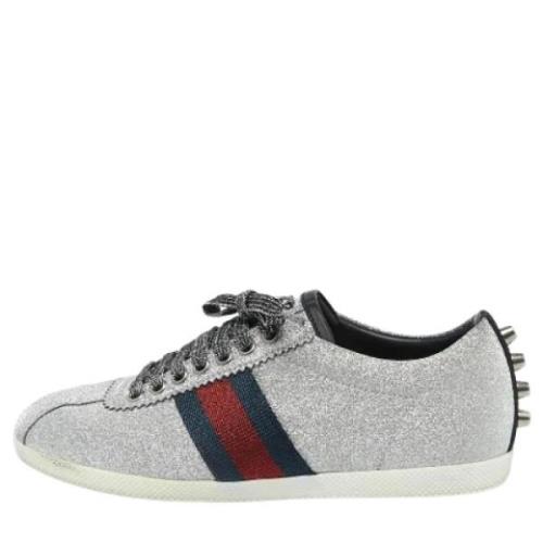 Pre-owned Fabric sneakers Gucci Vintage , Gray , Dames