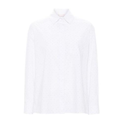 Stud Embellished White Shirt Liu Jo , White , Dames