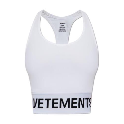 Sports Top Vetements , White , Dames