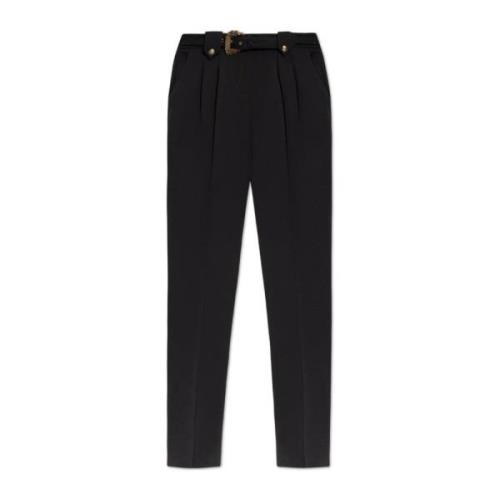 Broek met riem Versace Jeans Couture , Black , Dames