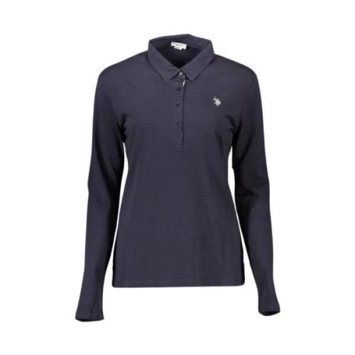 Blauw poloshirt met lange mouwen voor vrouwen U.s. Polo Assn. , Blue ,...