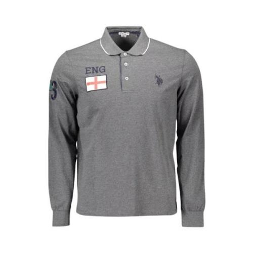 Elegant grijs poloshirt met lange mouwen U.s. Polo Assn. , Gray , Here...