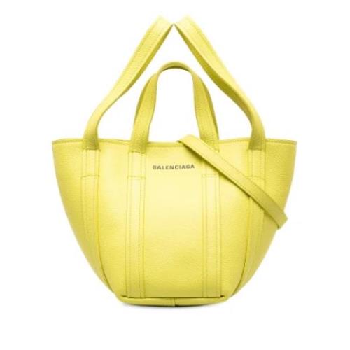 Pre-owned Leather balenciaga-bags Balenciaga , Yellow , Dames