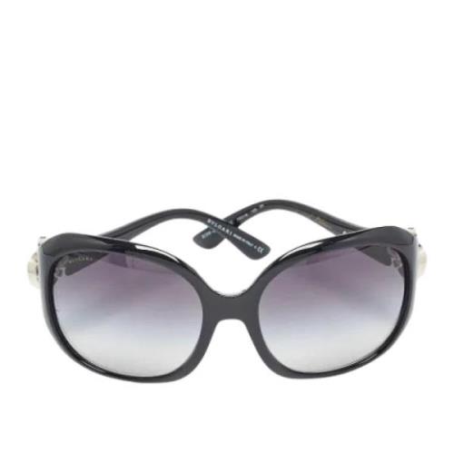 Pre-owned Acetate sunglasses Bvlgari Vintage , Black , Dames