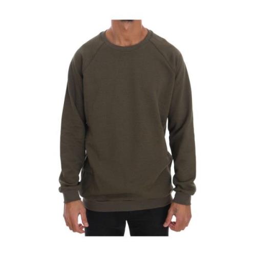 Groene Crewneck Sweater Italiaans vakmanschap Daniele Alessandrini , G...