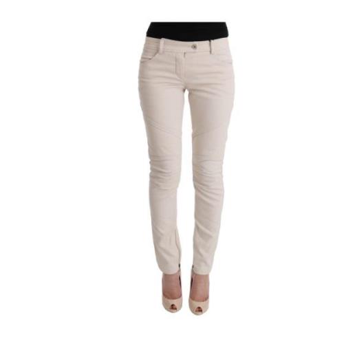 Witte Slim Fit Denim Schat Ermanno Scervino , White , Dames