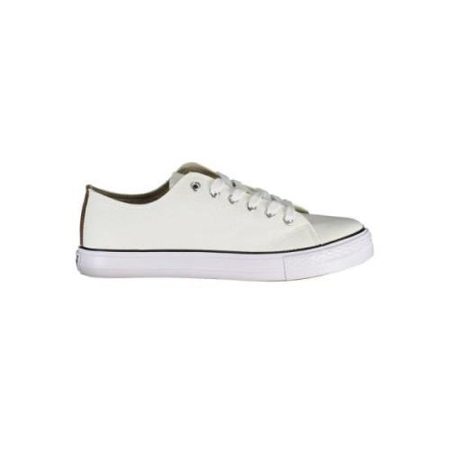 Witte Polyester Sneaker met Contrastdetails Carrera , White , Heren