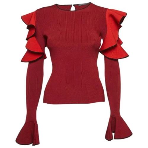 Pre-owned Fabric tops Alexander McQueen Pre-owned , Red , Dames