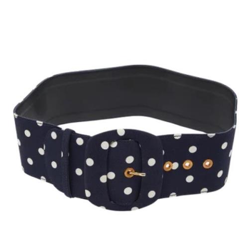 Pre-owned Fabric belts Moschino Pre-Owned , Blue , Dames