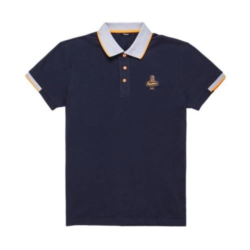 Stijlvol katoenen poloshirt met contrastkraag RefrigiWear , Blue , Her...