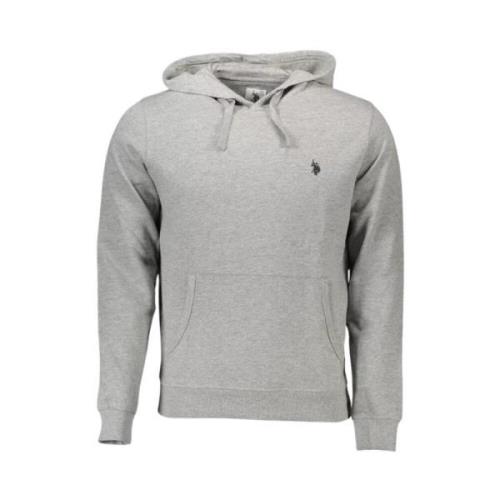 Klassieke katoenen hoodie U.s. Polo Assn. , Gray , Heren