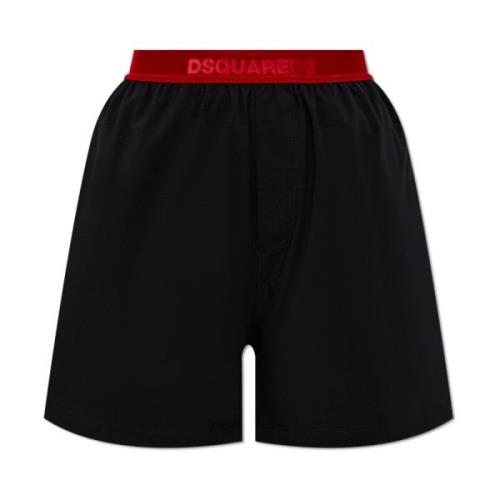 Katoenen ondergoed shorts Dsquared2 , Black , Dames