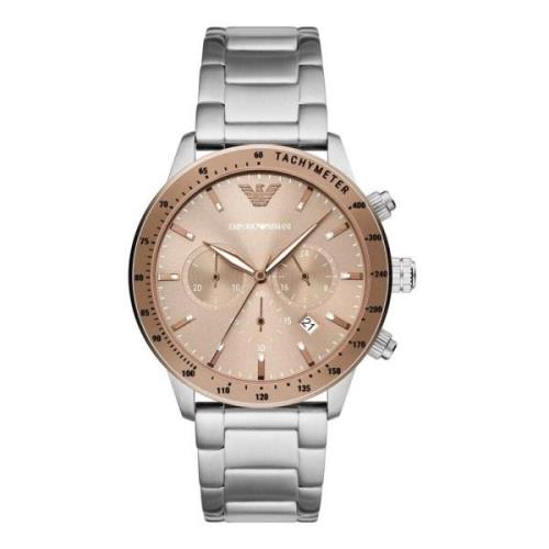 Klassieke Chronograaf Stalen Herenhorloge Emporio Armani , Gray , Here...