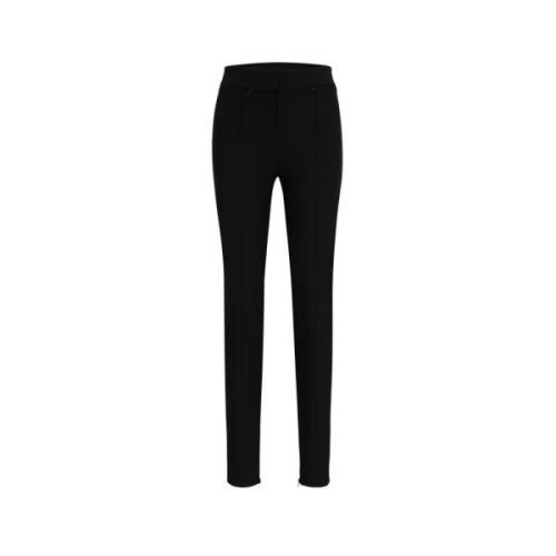 Hoge Taille Skinny Ritsbroek Boss , Black , Dames