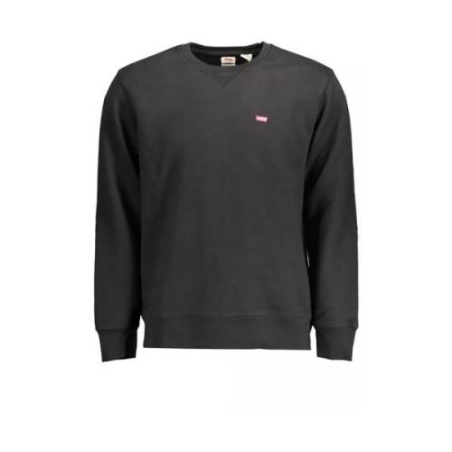 Klassiek Katoenen Sweatshirt met Ronde Hals Levi's , Black , Heren