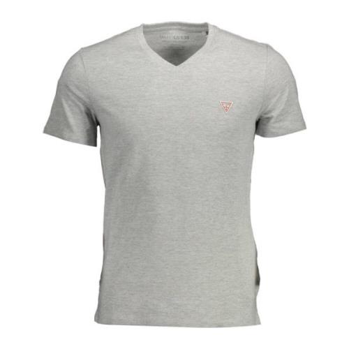 Slim Fit Tee van Biologisch Katoen Guess , Gray , Heren