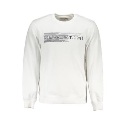 Geborduurde Slim Fit Sweater Guess , White , Heren